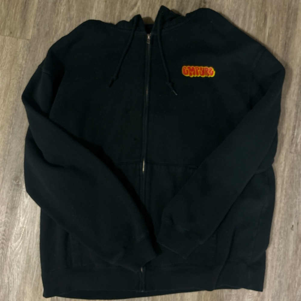 black large empyre zip-up